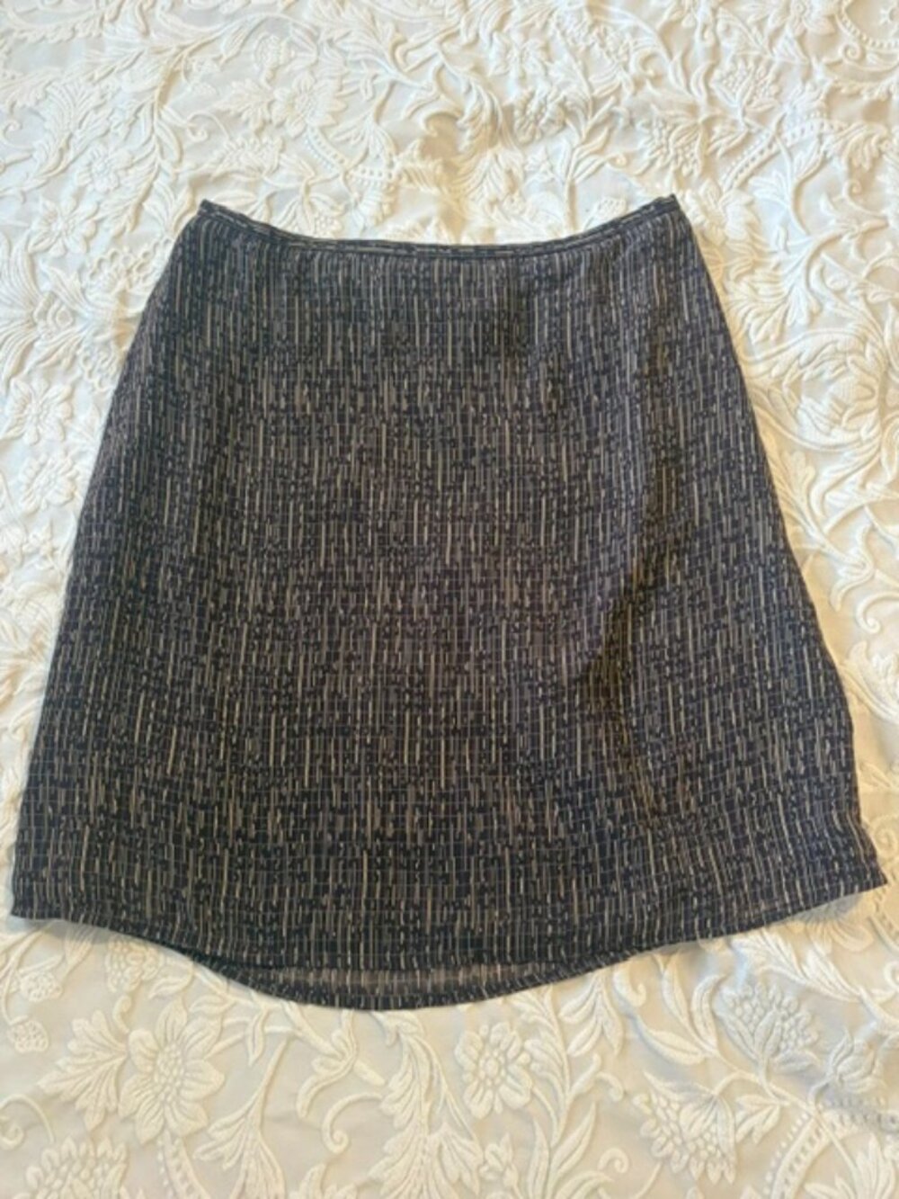 Brown Print Skirt